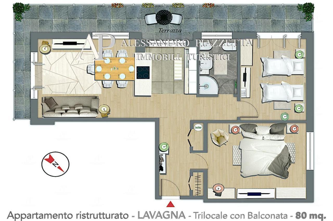 Ale Charme Il Comfort Al Mare Lavagna Eksteriør bilde